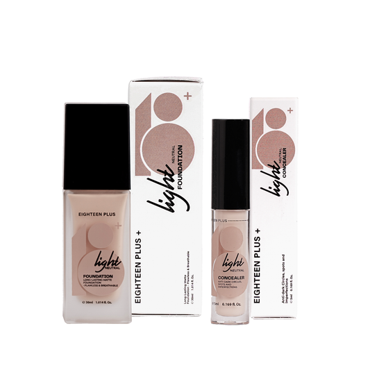 18+ Foundation & Concealer Bundle -  light neutral