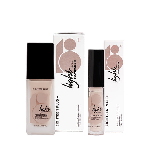 18+ Foundation & Concealer Bundle -  light neutral