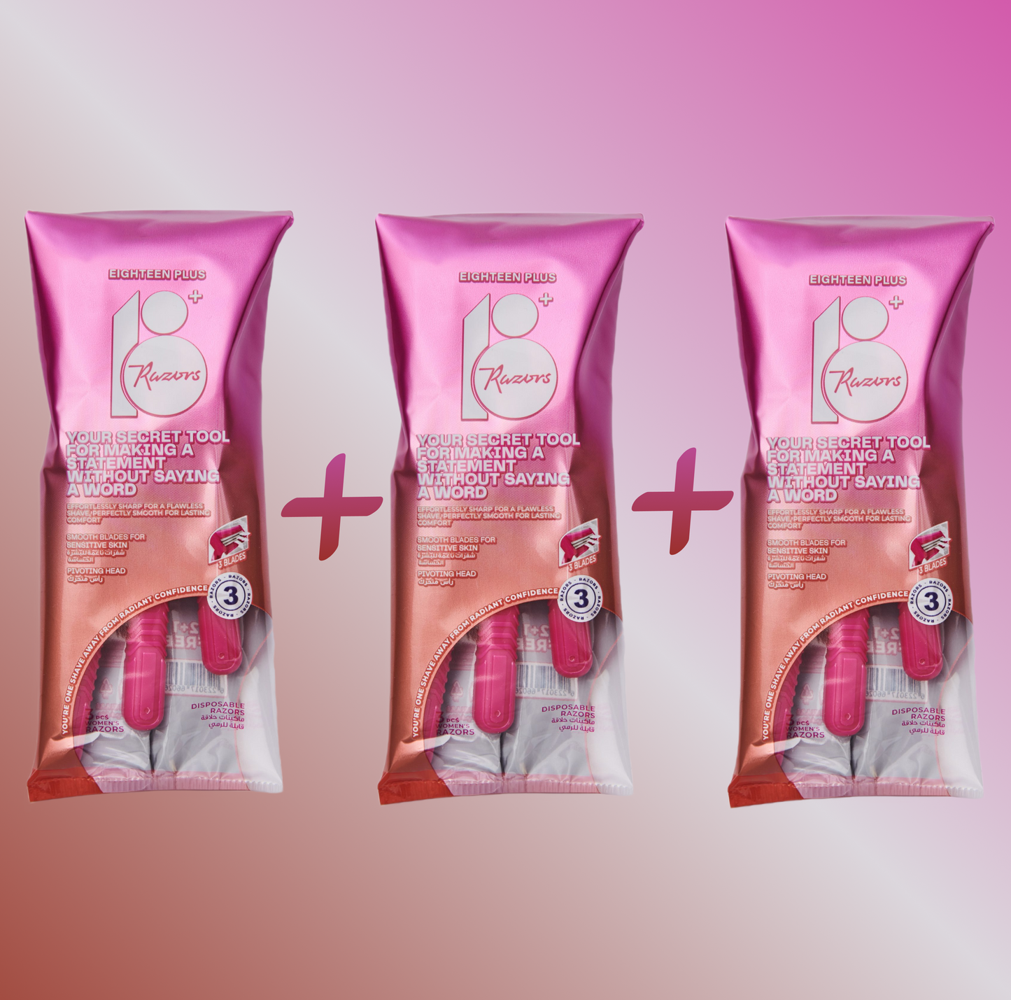 Razors pack of 3